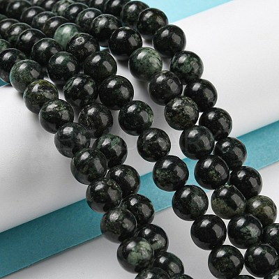 Natural Serpentine Beads Strands G-P504-6mm-01-1