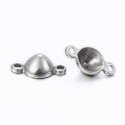 Tarnish Resistant 304 Stainless Steel Connector Rhinestone Settings STAS-H401-02P-A-1