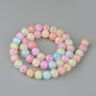 Synthetic Crackle Quartz Beads Strands GLAA-S134-8mm-20-1