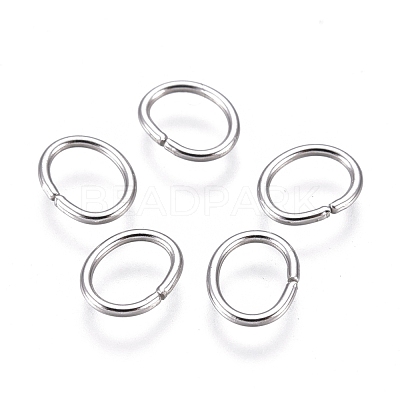 Tarnish Resistant 304 Stainless Steel Open Jump Rings STAS-F250-11P-L-1