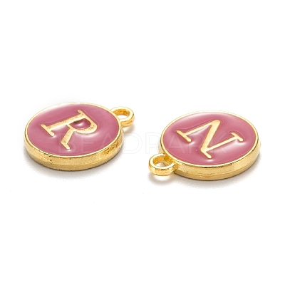 Initial Letter A~Z Alphabet Enamel Charms ENAM-Q437-03-1