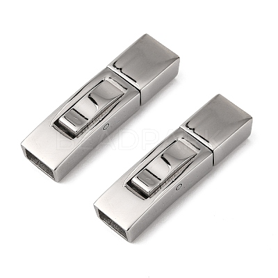 Non-Tarnish 304 Stainless Steel Bayonet Clasps X-STAS-F122-34P-1