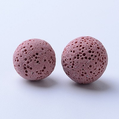 Unwaxed Natural Lava Rock Beads G-F325-8mm-19-1