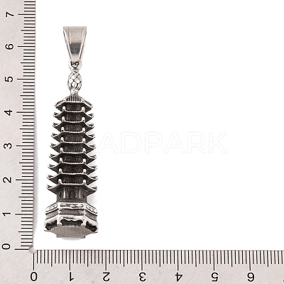 304 Stainless Steel Big Pendants STAS-K283-29AS-1
