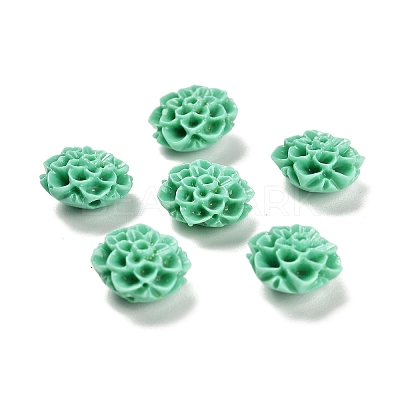 Synthetic Coral 3D Flower Rose Beads CORA-L046-A05-1