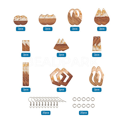 DIY Dangle Earring Making Kits DIY-FW0001-04P-1