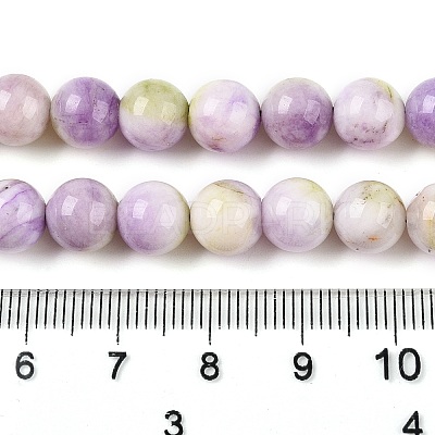 Dyed Natural White Jade Beads Strands G-T138-8mm-210-39-1