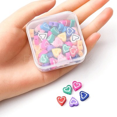 65Pcs Handmade Polymer Clay Beads CLAY-YW0001-69-1