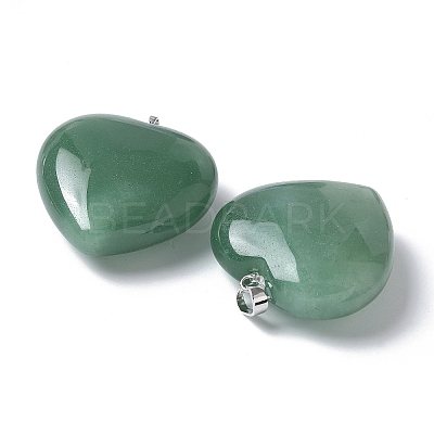 Natural Green Aventurine Pendants G-A259-02P-05-1