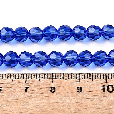 Transparent Glass Beads LS-EGLA-A035-T6mm-D21-1