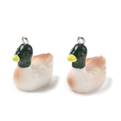 Opaque Resin Pendants RESI-D014-01P-1