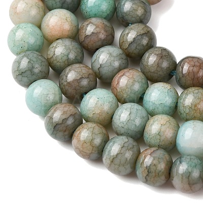 Ombre Effect Dyed Glass Beads Strands GLAA-T031-01O-12-1
