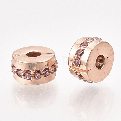 Alloy European Clasps PDLC-S001-07B-RG-1