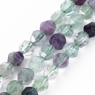 Natural Fluorite Beads Strands G-S376-001A-1