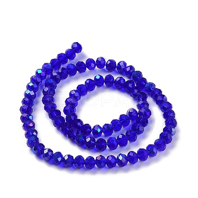 Electroplate Glass Beads Strands X1-EGLA-A034-T8mm-L16-1
