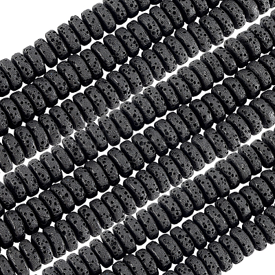 4 Strands Natural Lava Rock Beads Strands G-LT0001-01A-1