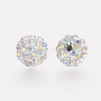 Polymer Clay Rhinestone Beads LS-RB-K050-8mm-C30-1