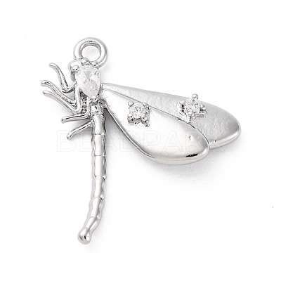 Brass Pave Cubic Zirconia Pendants KK-E793-27P-1