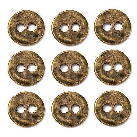 Tibetan Style Buttons TIBE-R178-AG-LF-1