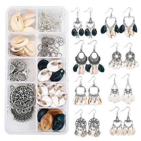 SUNNYCLUE DIY Shell Dangle Earring Making Kits FIND-SC0001-70-1