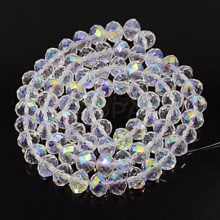 Handmade Glass Beads GR7X10MMY-1AB-1