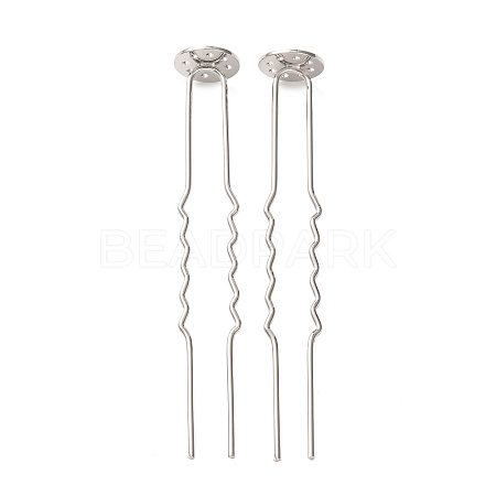 Brass Hair Fork Findings KK-H298-02B-1
