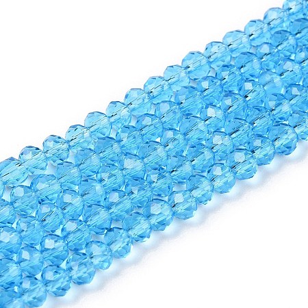 Glass Beads Strands EGLA-A044-T4mm-D08-1