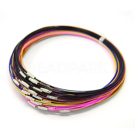 Steel Wire Necklace Cord TWIR-SW001-M-1
