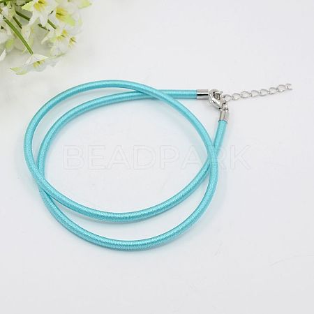 Silk Cord Necklaces Making X-NFS005-15-1
