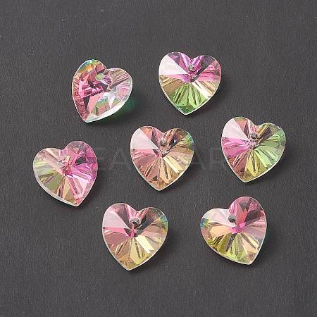 Faceted Glass Charms RGLA-L026-B12-1