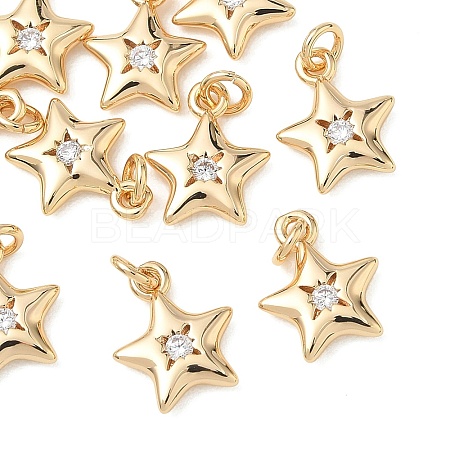 SHEGRACE Brass Clear Cubic Zirconia Pendants XGRQ3K091-526G-1