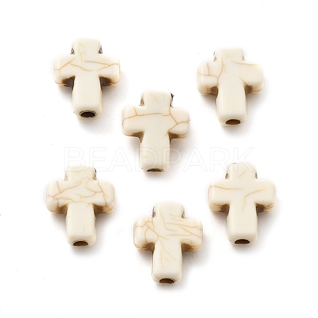 Crackle Opaque Acrylic Beads OACR-Z026-09-1