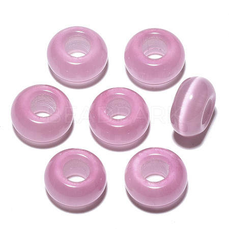 Cat Eye European Beads X-G-S359-071B-1
