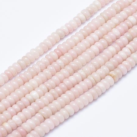 Natural Pink Opal Beads Strands G-E444-29-6mm-1