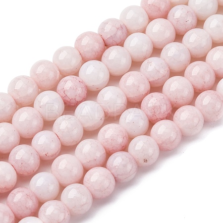 Opaque Glass Beads Strands GLAA-T031-01O-15-1