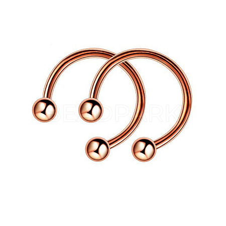 303 Stainless Steel Circular/Horseshoe Barbell Nose Rings WG86D19-21-1