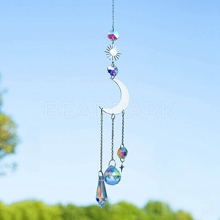 Metal Hanging Suncatchers PW-WG76111-04-1