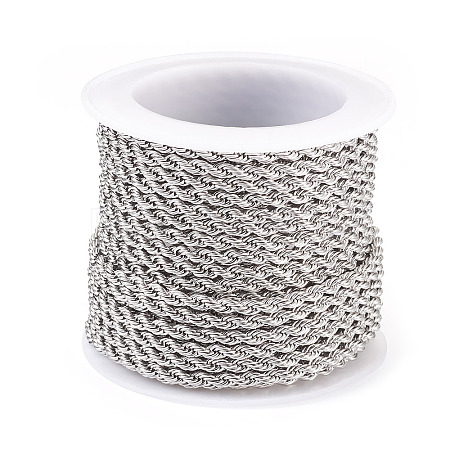 304 Stainless Steel Twist Rope Chains CHS-YS0001-08-1
