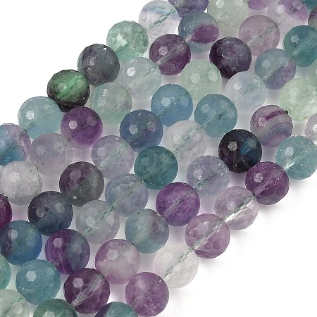 Natural Fluorite Beads Strands G-RM250101-S1-1