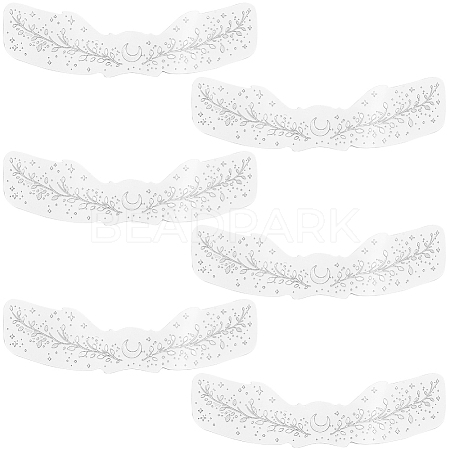 10Pcs Transfer Sticker Proof Removable Temporary Tattoos Stickers DIY-SP0003-65B-04-1