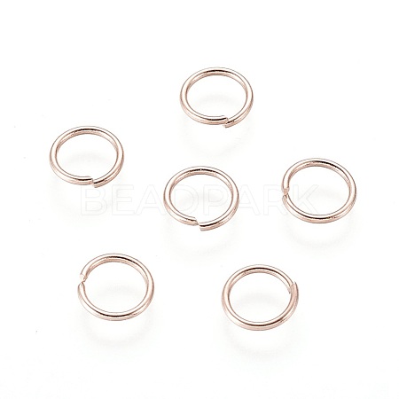 304 Stainless Steel Open Jump Rings STAS-O098-01RG-10-1