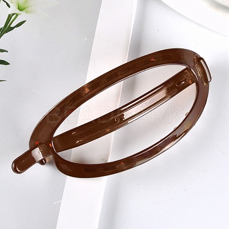 Oval Resin Hair Barrettes PHAR-H001-03C-1