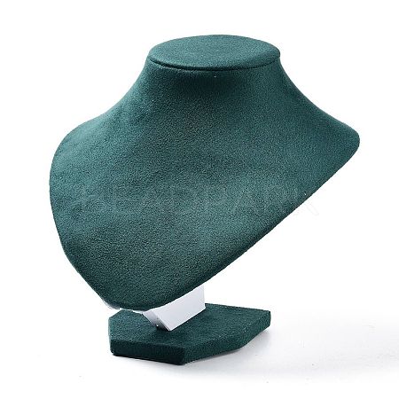 Bust Plastic Covered with Velvet Necklace Display Stands NDIS-L006-01C-1