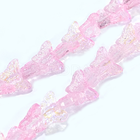 Transparent Glass Beads Strands GLAA-F114-04B-1