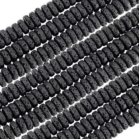 4 Strands Natural Lava Rock Beads Strands G-LT0001-01A-1