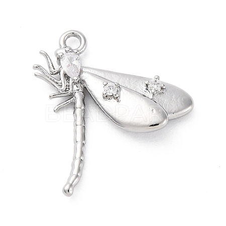 Brass Pave Cubic Zirconia Pendants KK-E793-27P-1