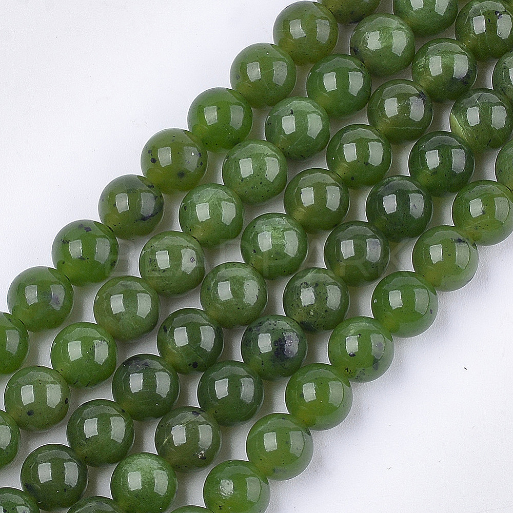 Natural Canadian Jade Beads Strands - Beadpark.com