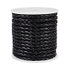 4-Ply Round Imitation Leather Braided Cord LC-WH0003-10A-1
