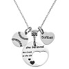 201 Stainless Steel Softball Baseball Heart Pendant Necklaces FS-WG63DEA-01-2