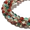Crackle Glass Beads Strands CCG-C002-6mm-04-3